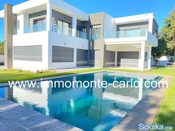 Villa neuve de luxe en location à Rabat