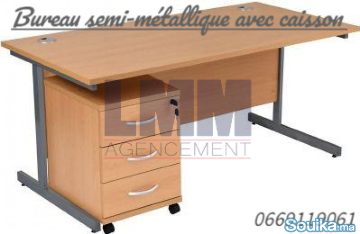 Bureau semi métal FL - réf TA