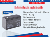 BATTERIE 12V 7.2 AH