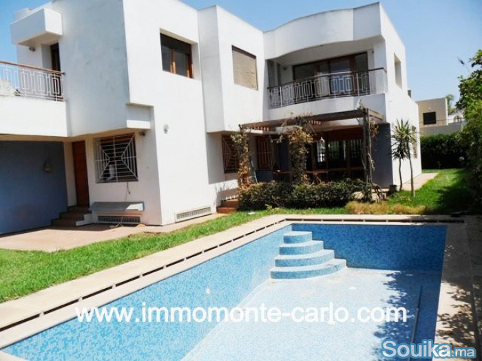 Location villa avec piscine à Rabat