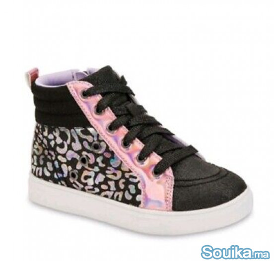 Wonder Nation Lucky Leopard Athletic High-Top Snea