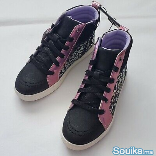 Wonder Nation Lucky Leopard Athletic High-Top Snea