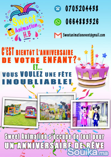 Animation des anniversaires a Casablanca