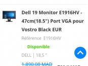 Dell 19 Monitor E1916HV Promo fin d'année