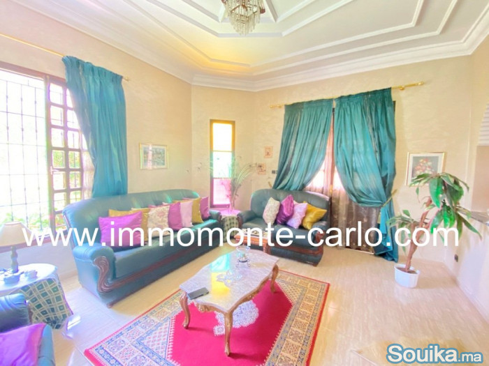 Très belle villa meublée avec jardin à Hay Riad