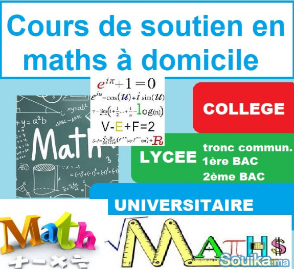 Cours de soutien en maths à domicile