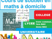 Cours de soutien en maths à domicile