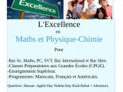 Cours intensifs Excellence-Maths-physique-Chimie