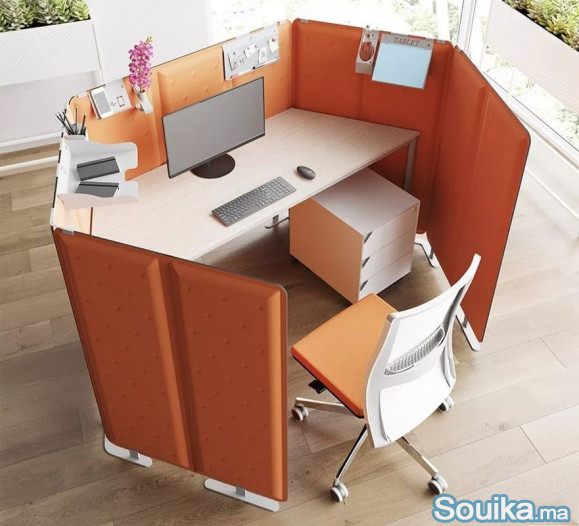 Cloison Séparateur Amovible Bureau Acoustique Visu