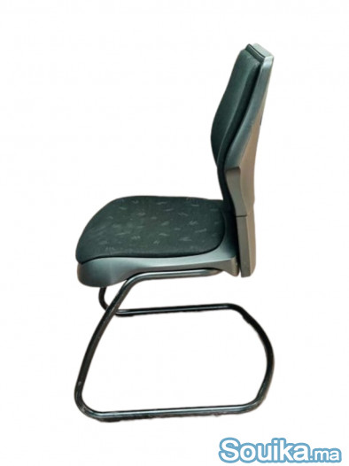 Chaise visiteur Steelcase Strafor tissus noir