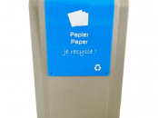 Poubelle tri PVC Green Office papier bleu