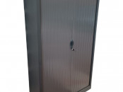 Armoire haute porte coulissante grise Ronis 12020