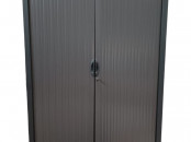 Armoire haute porte coulissante grise Ronis 12020