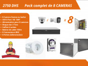 PACK 6 COMPLET DE 8 CAMÉRAS