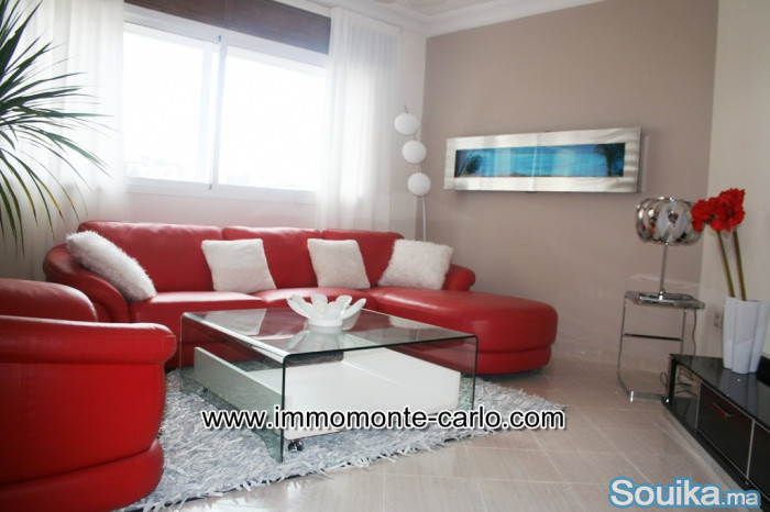 Appartement meublé avec terrasse à louerà Hay Riad