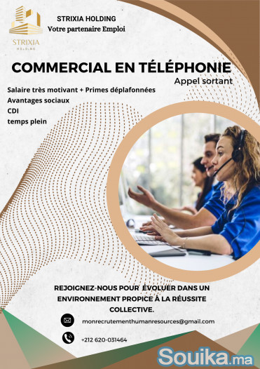 Nous recrutons des Téléconseillers