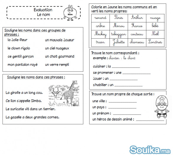 cours de soutien pour primaires en français