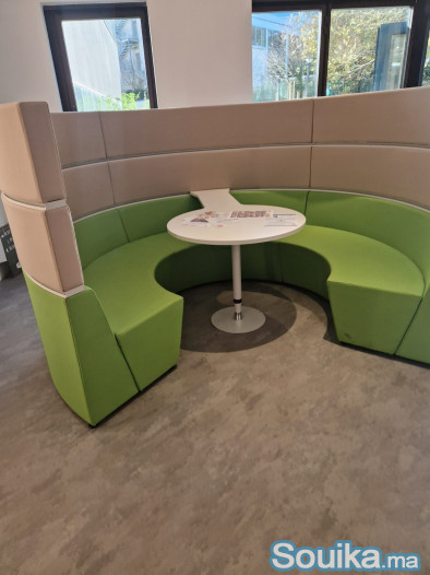 Alcôve acoustique circulaire réunion work pod avec