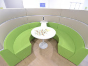 Alcôve acoustique circulaire réunion work pod avec