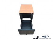 Caisson Steelcase Noir à 2 Tiroirs avec Clé