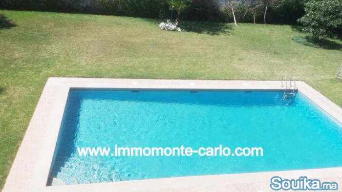 Location villa avec piscine à Souissi
