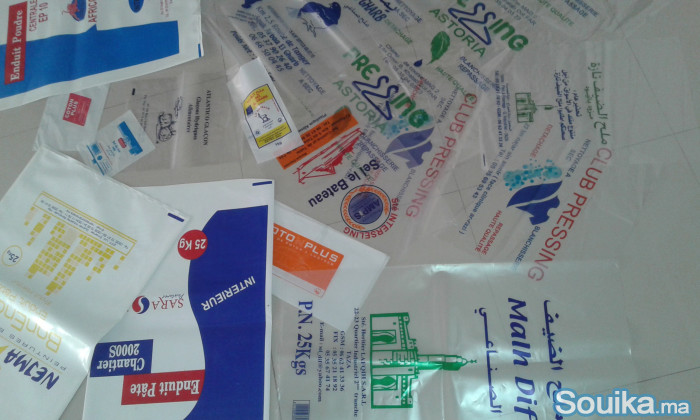 Production de sac en plastique sur mesure.