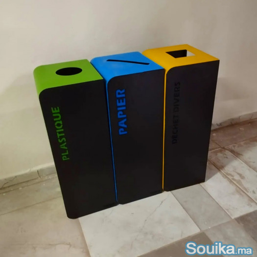 pack de 3 Bornes de tri sélectif