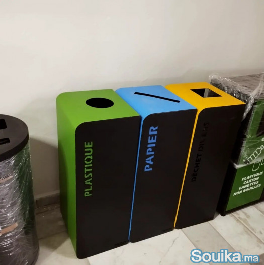 pack de 3 Bornes de tri sélectif