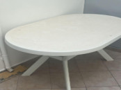 Table à Manger en Plastique Blanche
