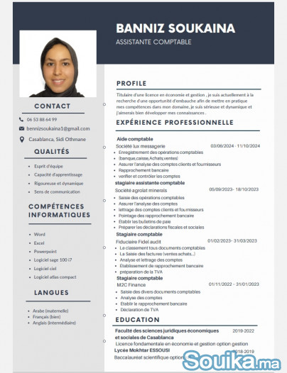 Assistante comptable aide comptable