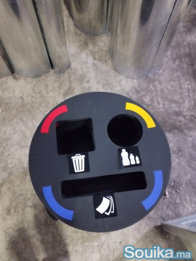 Collecteur de tri sélectif 3 compartiments