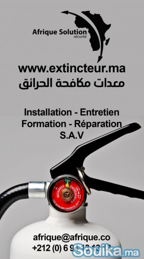 Fournisseur d'extincteur en gros rabat Maroc