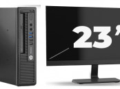 HP Elite Desk i3 4e SSD 4GB Ecran Dell 23 24