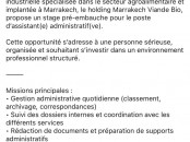 Je cherche une assistante de direction