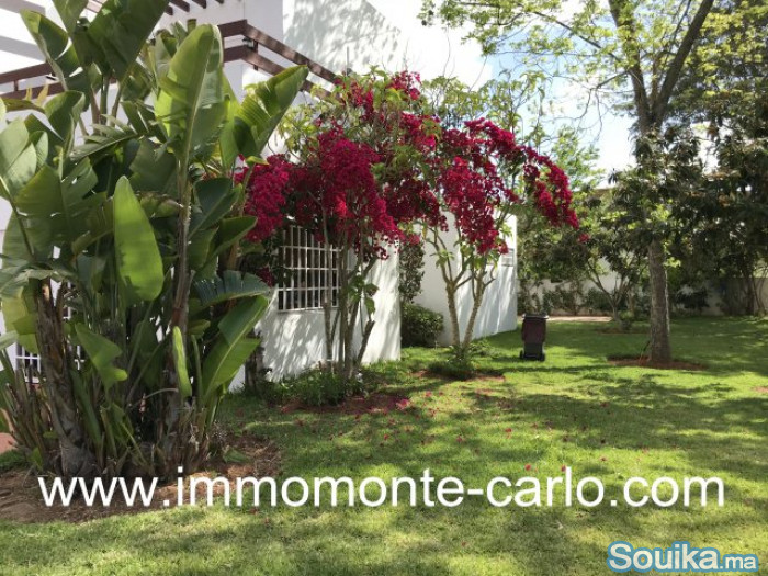 Villa à louer au quartier Souissi à Rabat