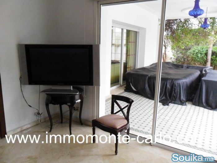 villa meublée avec piscine à Hay Riad