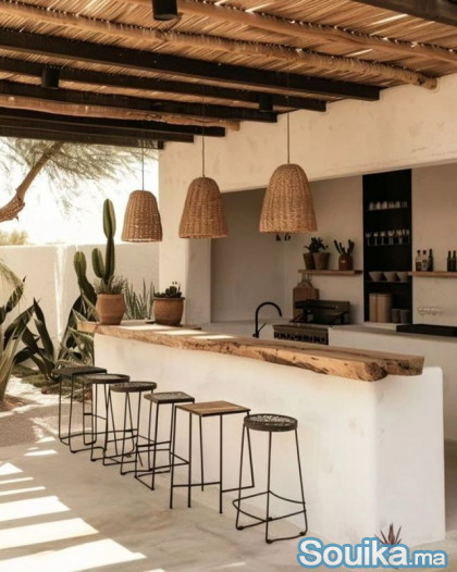 Roseaux naturels de lAtlas Clôture Pergola Dé