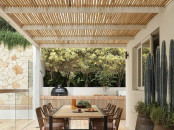 Roseaux naturels de lAtlas Clôture Pergola Dé