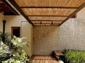 Roseaux naturels de lAtlas Clôture Pergola Dé