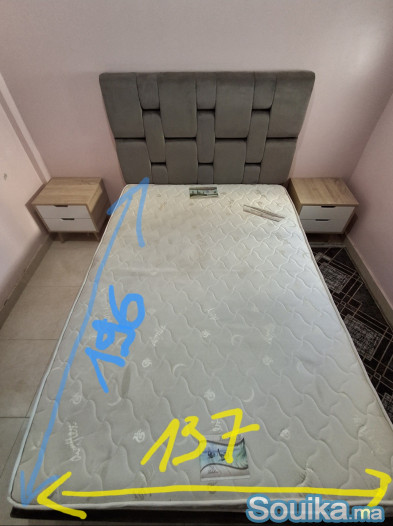 Lit Matelas 2 Chevets