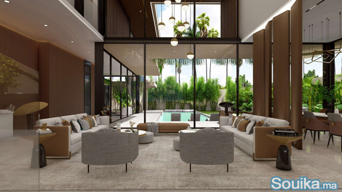 Villa dException à Vendre Marrakech-Amelkis Golf