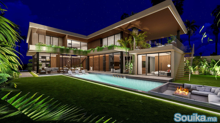 Villa dException à Vendre Marrakech-Amelkis Golf