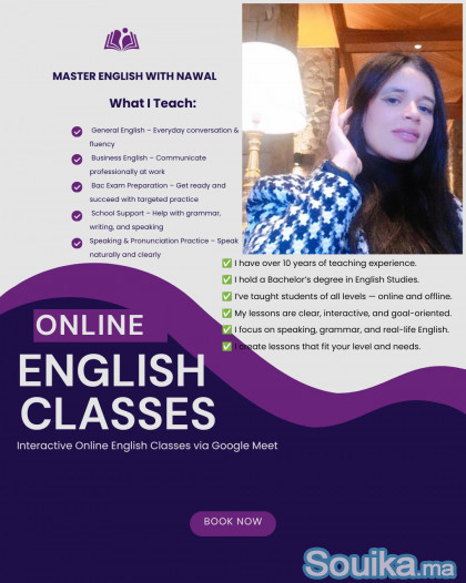 Prof danglais en ligne Cours interactifs