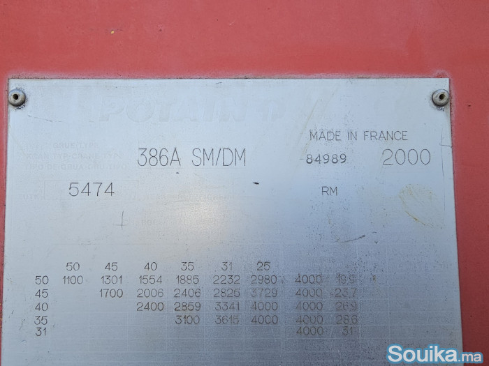 Grue Potain 386 A