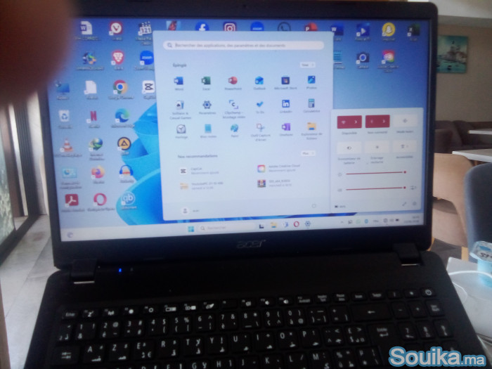 Acer aspire G8 256 SSD RAM 8 Double Graphique