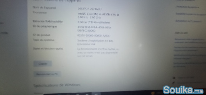 Pc Portable HP ProBook i5 G4 Batterie 5H 8Go RAM