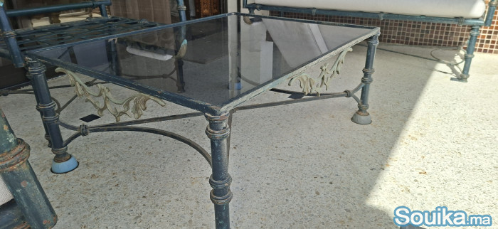 Salon jardin en fer forger